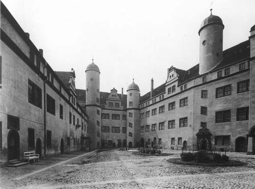 Lichtenburg, 1935, Das als Konzentrationslager genutzte Schloss Lichtenburg, Landesamt für Denkmalpflege Sachsen (Bildsammlung)