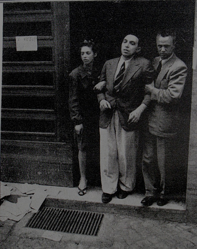 Rom, 4. Juni 1944, Widerstandskämpfer Angelo Joppi bei seiner Befreiung aus dem Gefängnis, Museo storico della liberazione