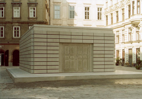 Wien, o.D., Mahnmal für die österreichischen jüdischen Opfer der Shoa am Judenplatz, Jüdisches Museum Wien