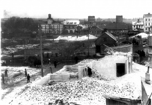 Zichenau, 1940, Für den Umbau wurden weite Teile der Innenstadt abgerissen, Żydowski Instytut Historyczny