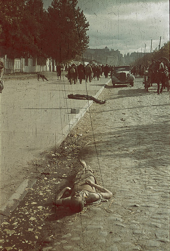 Kiew, Ende September 1941, Erschossene auf der Marschstrecke nach Babij Jar, Hamburger Institut für Sozialforschung