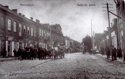 Panevėžys, Šeduvos Straße in der Zwischenkriegszeit, Lietuvos Centrinis Valstybės Archyvas