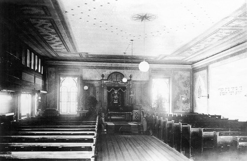 Offenburg, vor 1938, Innenraum der Synagoge im Salmen, Stadtarchiv Offenburg