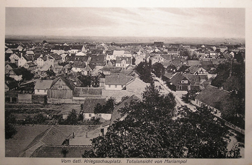 Marijampolė, um 1915/16, Panoramaansicht der Stadt, Tomasz Wisniewski Collection