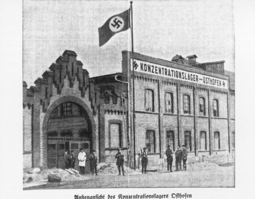 Osthofen, 1933, Außenansicht des Konzentrationslagers, Förderverein Osthofen e.V.