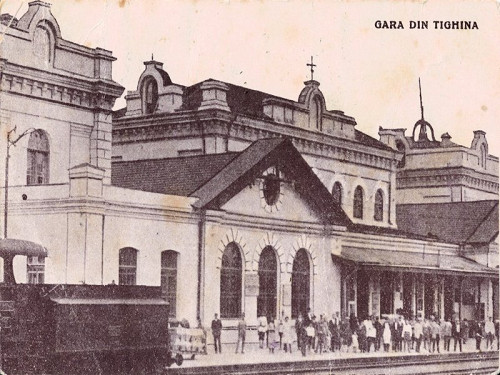 Tighina, 1926, Bahnhofsgebäude, public domain