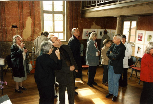 Roth, 2004, Ausstellung mit Werken von Ulrike Siebel in der Gedenkstätte, Otto