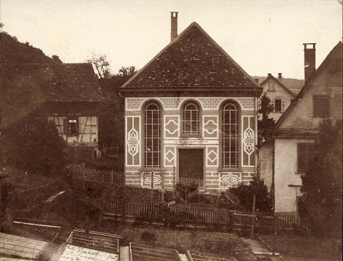 Tübingen, 1888, Die Synagoge wenige Jahre nach dem Bau, Stadtarchiv Tübingen, Wilhelm Paret