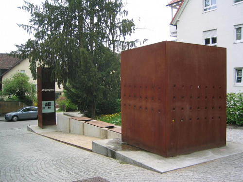 Tübingen, 2004, Großansicht des Denkmals Synagogenplatz, Stadtarchiv Tübingen, Udo Rauch