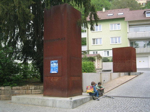 Tübingen, 2004, Denkmal Synagogenplatz, Stadtarchiv Tübingen, Udo Rauch
