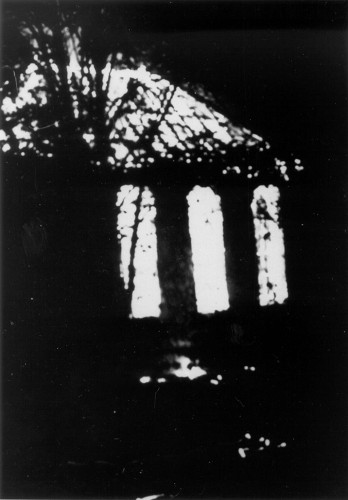 Tübingen, 1938, Die brennende Synagoge am frühen Morgen des 10. November, Amateurphoto eines Nachbarn, Stadtarchiv Tübingen