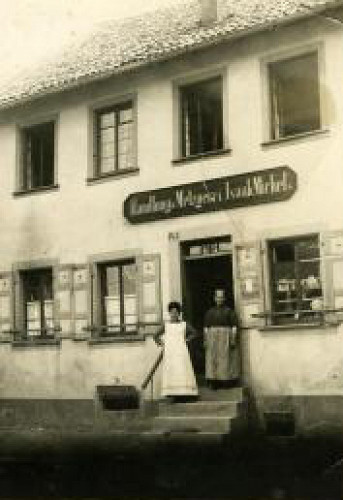 Merxheim, um 1910, Das Haus der jüdischen Familie Isaak Michel, 1938 in die USA ausgewandert, Privatbesitz