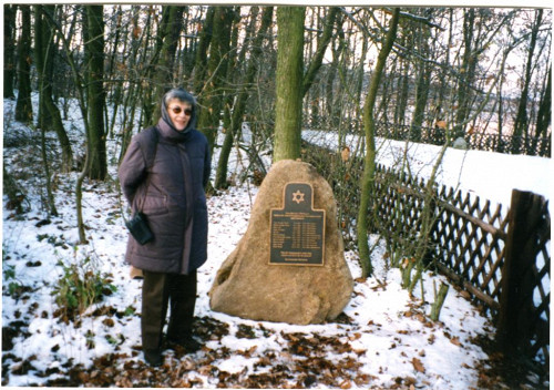 Merxheim, 1999, Marion M. Michel, Tochter des am 8. Oktober 1942 in Auschwitz ermordeten Jakob Michel, Werner Reidenbach