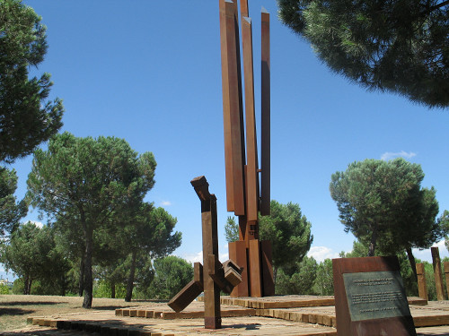 Madrid, 2007, Gesamtansicht des Holocaustdenkmals, Isabell Morgado