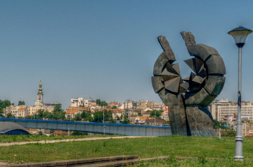 Belgrad, 2009, Das Denkmal für die Opfer des Lagers am Ufer der Save, Danny Rimpl