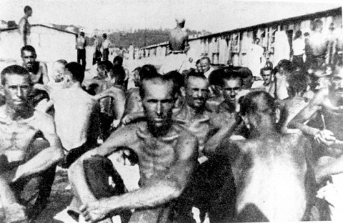 Belgrad, um 1942, Häftlinge des »Anhaltelagers Semlin«, Yad Vashem 