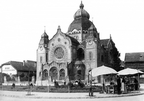 Maria-Theresiopel, um 1905, Die Synagoge wenige Jahre nach ihrer Eröffnung, gemeinfrei