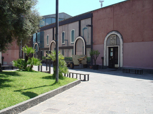 Catania, um 2010, Eingang ins Museum, Museo dello sbarco in Sicilia