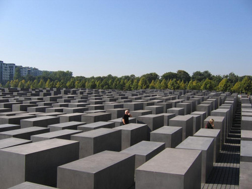 Berlin, 2005, Ansicht des Denkmals für die ermordeten Juden Europas, Stiftung Denkmal