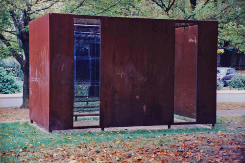 Andernach, 1996, Außenansicht des Spiegelcontainers, Paul Petzel