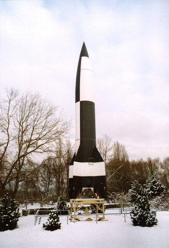 Peenemünde, 2005, Nachbau einer V2- Rakete in Originalgröße auf dem Gelände des HTM, Stiftung Denkmal, René Wollnik