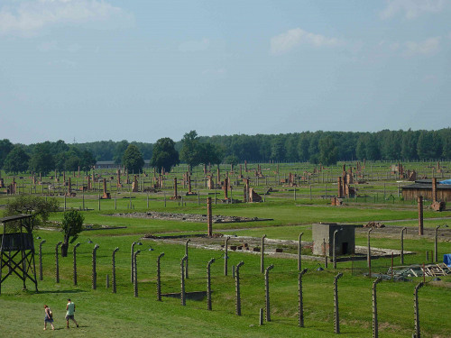 Auschwitz-Birkenau, 2010, Blick auf das Gelände des ehemaligen Vernichtungslagers, Stiftung Denkmal