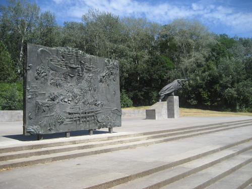 Berlin, 2010, Gedenkstätte für die Interbrigadisten im Spanischen Bürgerkrieg, Stiftung Denkmal