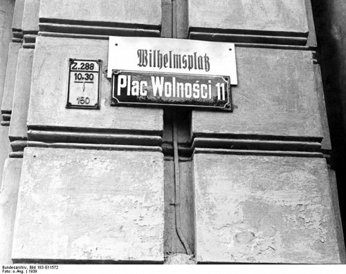 Posen, 1939, Umbenennung von Straßen, Bundesarchiv, Bild 183-E11572
