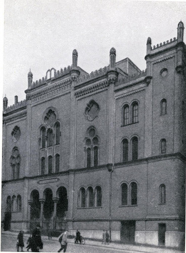 Stettin, o.D., Fassade der Synagoge, public domain