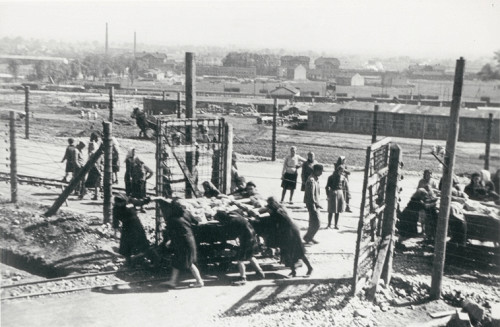 Krakau-Plaszow, 1942, Häftlinge bei der Zwangsarbeit, Yad Vashem
