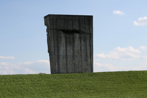 Krakau-Plaszow, 2008, Rückseite des Denkmals für die Opfer des Faschismus, Lars K. Jensen