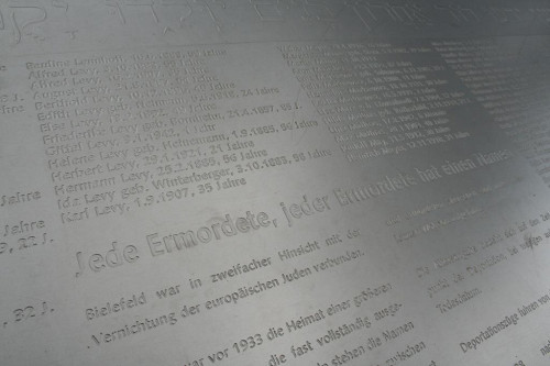 Bielefeld, 2012, »Jede Ermordete, jeder Ermordete hat einen Namen«, Stadtarchiv Bielefeld
