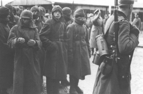 Ziegenhain, November 1942, Sowjetische Kriegsgefangene im Stalag IX A, Foto eines Wachmanns, Gedenkstätte und Museum Trutzhain