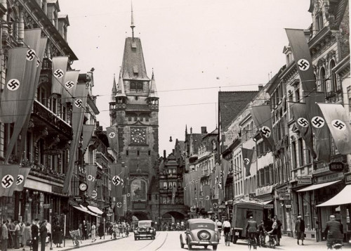 Freiburg, o.D., Adolf-Hitler-Straße (heute Kaiser-Joseph-Straße), Stadtarchiv Freiburg