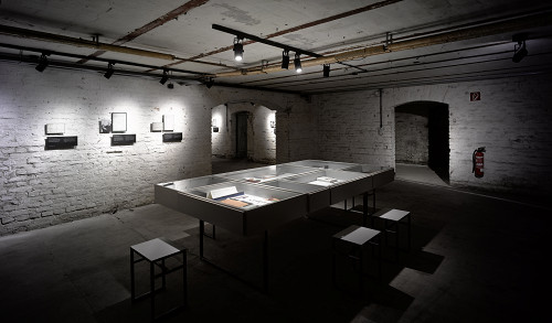 Berlin, 2013, Blick in die Ausstellung, Gedenkort Papestraße, Harry Weber
