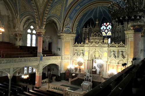 Szeged, 2019, Innenansicht der Neuen Synagoge, Ruth Ellen Gruber
