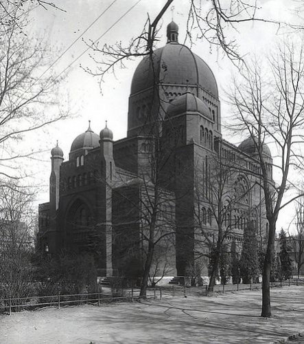 Oppeln, um 1900, Anblick der Neuen Synagoge, gemeinfrei
