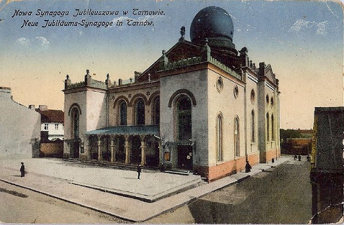 Tarnów, o.D., Die 1908 fertiggestellte Neue Synagoge, www.jewishpostcards.com