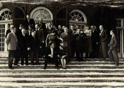 Münster, um 1955, Mitarbeiter des Dezernats für Wiedergutmachung bei einer Karnevalsfeier, Geschichtsort Villa ten Hompel