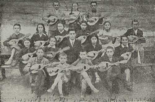 Ratne, 1936, Mandolingruppe einer jüdischen Schule, Yizkor Book