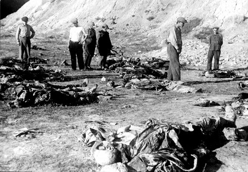 Kramatorsk, 1943, Exhumierung am Kreideberg, Yad Vashem