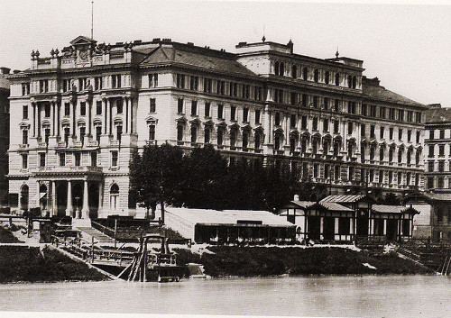 Wien, um 1870, Das Hotel Métropole, späterer Sitz der Wiener Gestapo, gemeinfrei