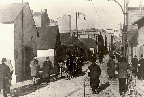 Bendzin, 1942, Straßenszene im Ghetto, gemeinfrei