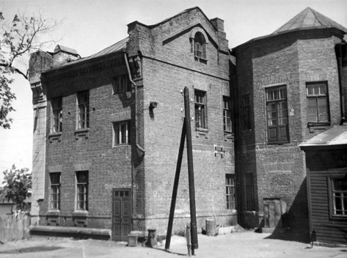Pryluky, o.D., Schule Nr. 4, ein zentrales Gebäude im ehemaligen Ghetto, Yad Vashem