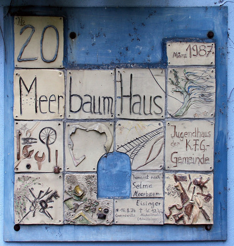 Berlin, 2015, Gedenktafel, Meerbaum-Haus im Berliner Hansaviertel, gemeinfrei