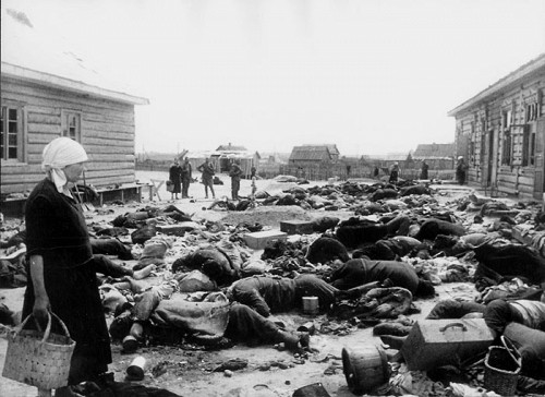 Borissow, 1944, Leichen von Lagerhäftlingen, die beim deutschen Rückzug ermordet wurden, Yad Vashem