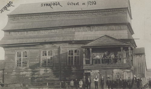 Jurburg, um 1915, Die historische Holzsynagoge, Joel Alpert