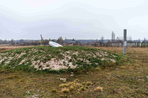 Divoshin, 2019, Ansicht des Denkmals für die ermordeten Roma, Anna Voitenko