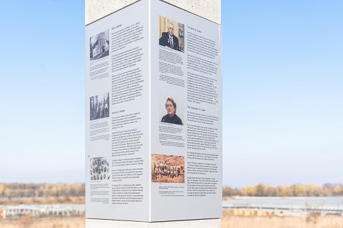 Juriwka bei Ljubar, 2019, Informationsstele, Stiftung Denkmal, Anna Voitenko