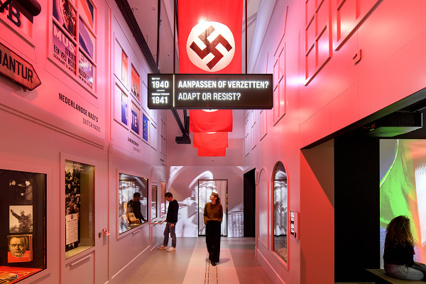 Amsterdam, 2022, Blick in die neue Dauerausstellung, Verzetsmuseum Amsterdam